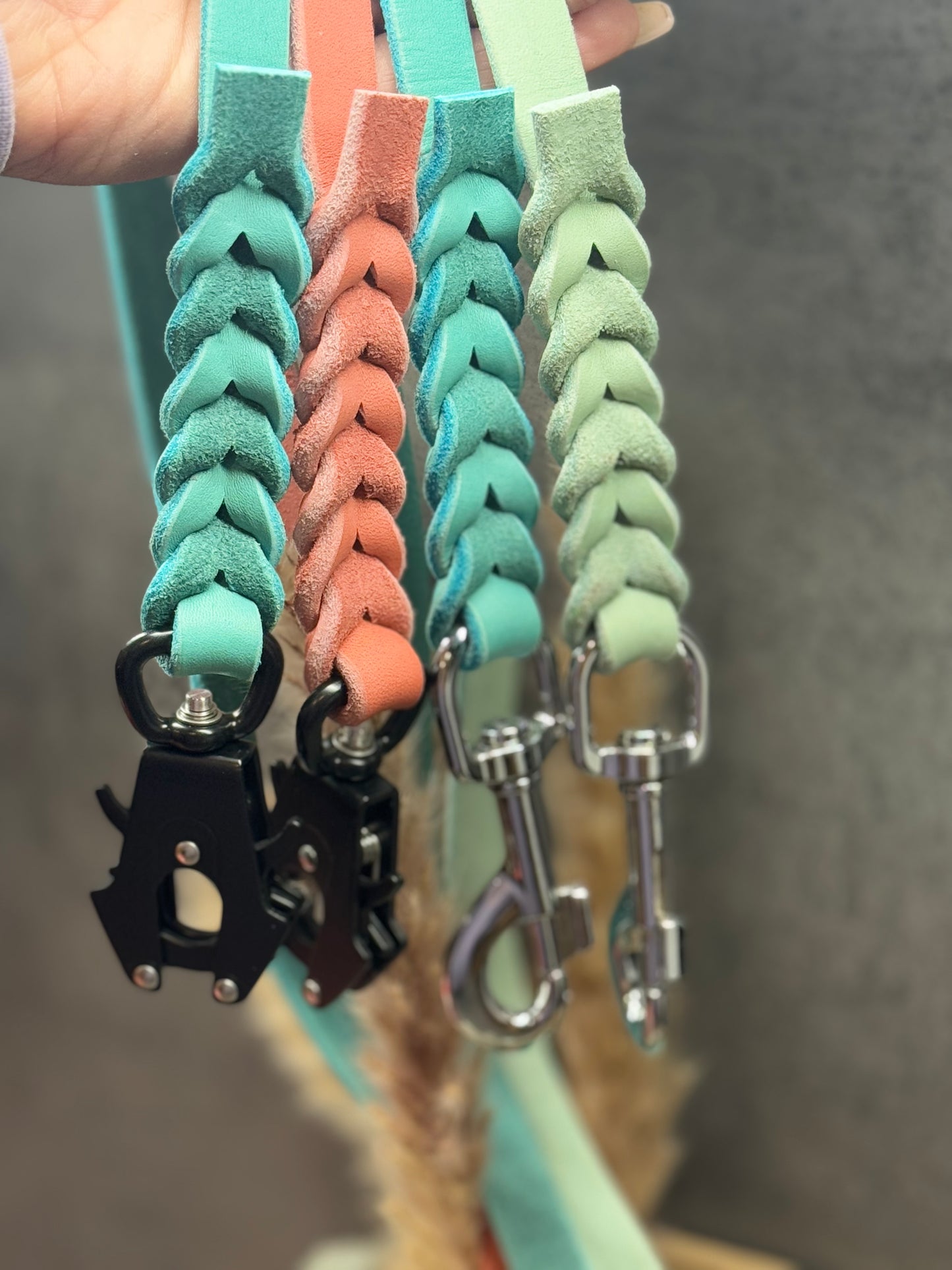 Fettlederleine ohne Handschlaufe