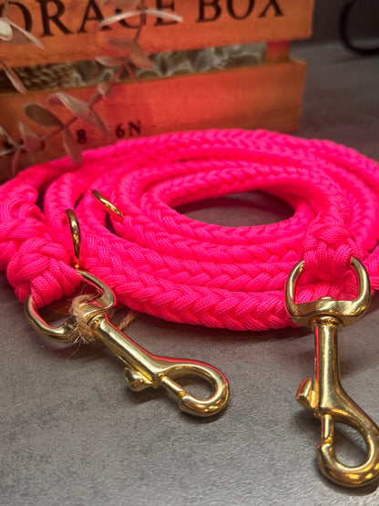 Paracordleine Herringbone Neonpink