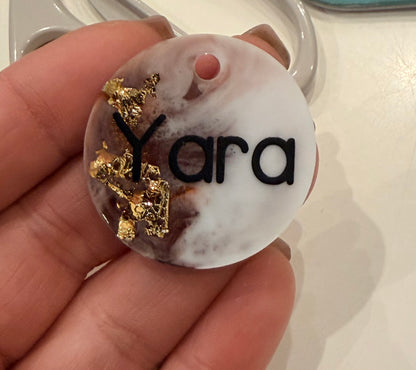 Epoxid- Hundemarke blau personalisierbar