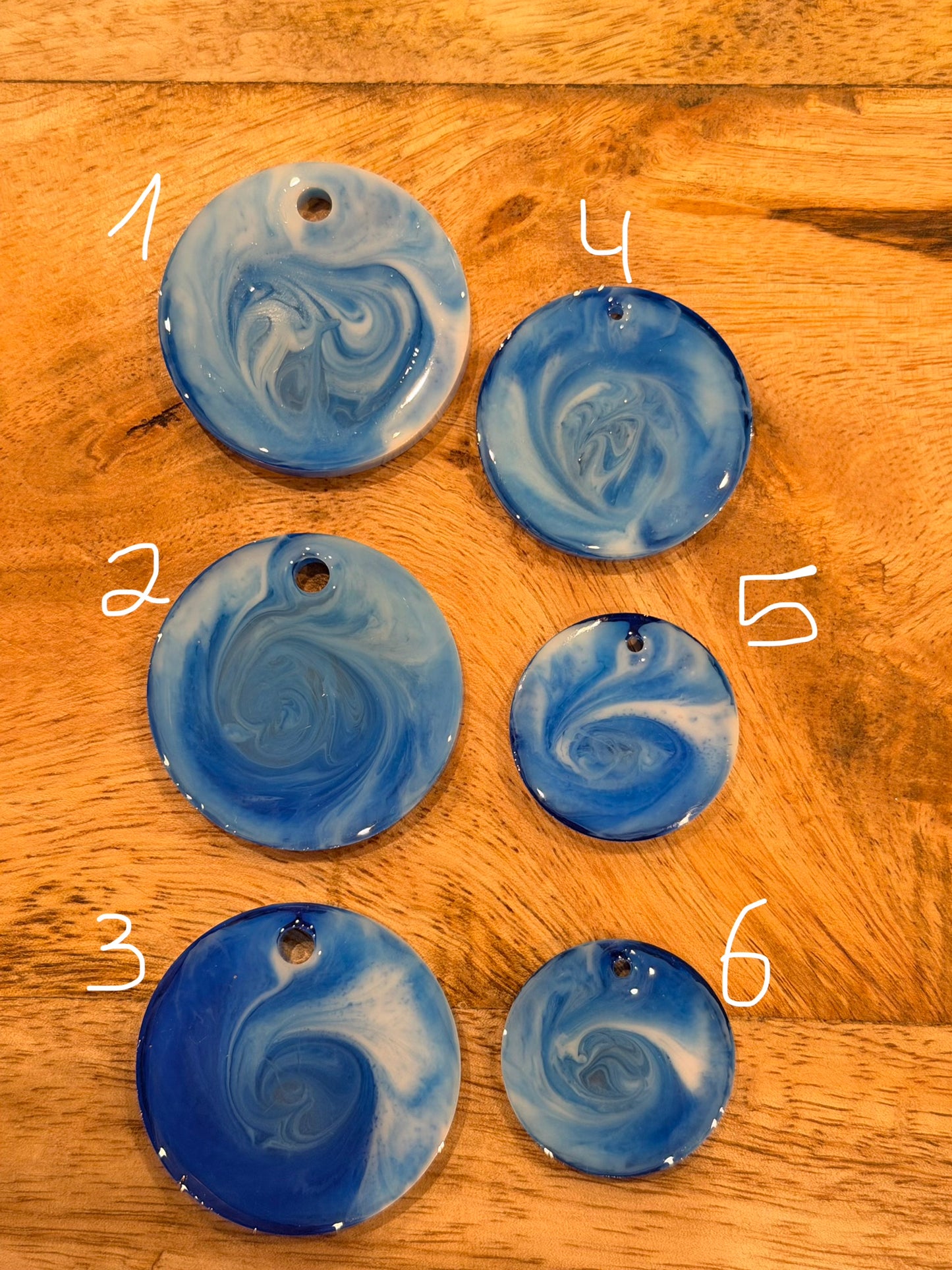 Epoxid- Hundemarke blau personalisierbar