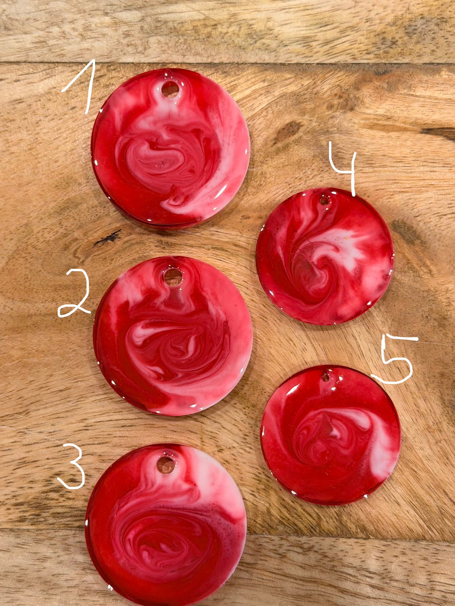 Epoxid- Hundemarke rot personalisierbar