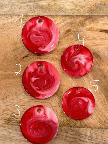 Epoxid- Hundemarke rot personalisierbar