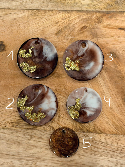 Epoxid- Hundemarke braun personalisierbar